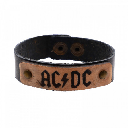 Bratara din piele, AC/DC, 20 x 1,7 cm