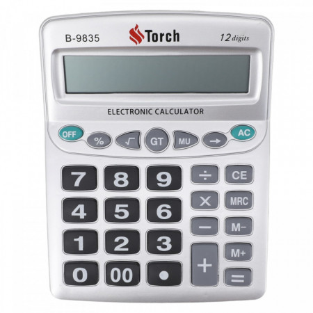 Calculator de birou, 12 digits, NO351, 16 x 21 cm, Gri