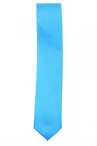 Cravata barbati, model ingust, aspect texturat, 5 x 174 cm, NO6174, Bleu