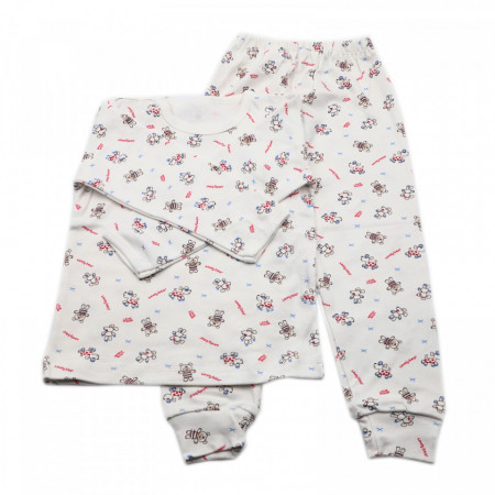Pijamale copii, Model ursuleti si soricei, Model Romanesc, Bumbac, 4 - 5 ani, P45P7