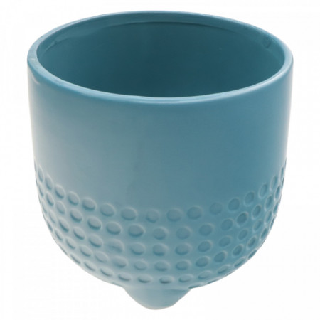 Ghiveci Ceramic, 13 x 13 cm, 1.5 l, Albastru