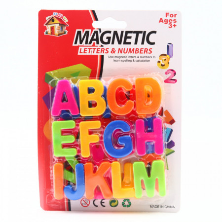 Set 24 buc, Litere Magnetice, tot alfabetul, Multicolor