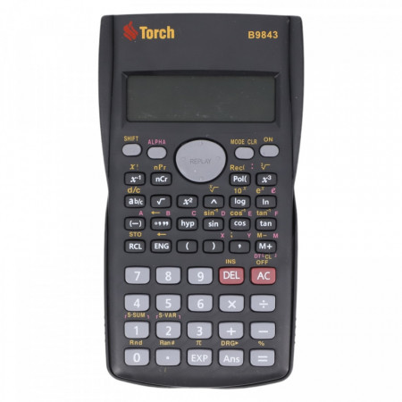Calculator stiintific de birou, 12 digits, 11 x 20.2 x 2 cm, Negru
