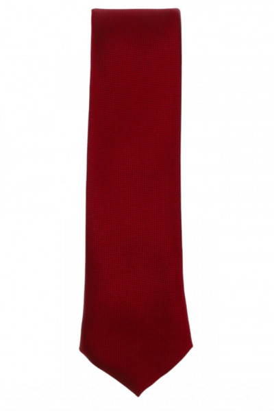 Cravata barbati, model ingust, aspect texturat, 5 x 174 cm, NO6166, Visiniu