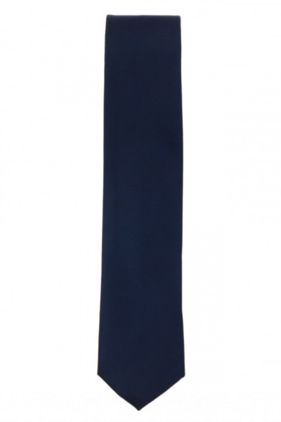 Cravata barbati, model ingust, aspect texturat, 5 x 174 cm, NO6176, Bleumarin