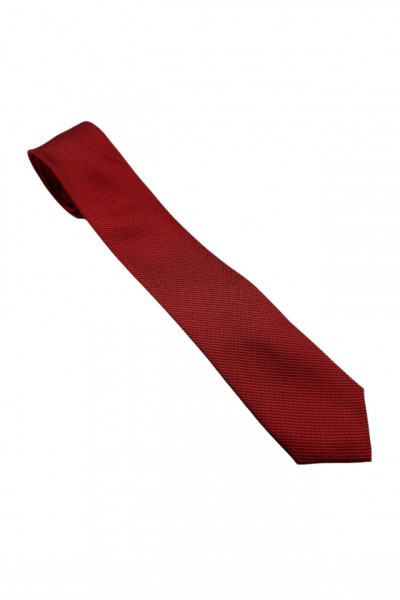 Cravata barbati, model ingust, cu aspect texturat, NO2776, 5 x 174 cm, Rosu inchis