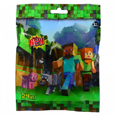 Plic cu figurina Minecraft, NO5667, Multicolor