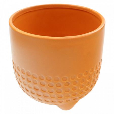 Ghiveci Ceramic, 13 x 13 cm, 1.5 l, Portocaliu