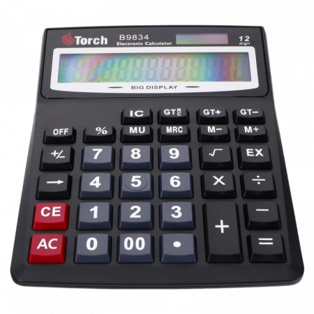 Calculator de birou, 12 digits, NO344, 15.5 x 21 cm, Negru
