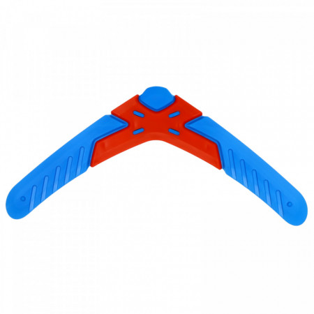 Jucarie pentru caini, Frisbee bumerang, 27.8 x 5 cm, Albastru
