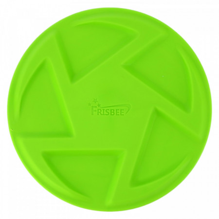 Jucarie frisbee pentru caini, cauciuc, NO590, 22 cm, Verde