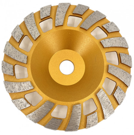 Disc cupa diamantata cu dinti alternativi pentru slefuire rapida de Beton si Abrazive 180x22,2mm PREMIUM - DXDY.PLCC.180