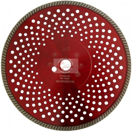 Disc DiamantatExpert pt. Granit & Piatra - Turbo 350x25.4 (mm) Super Premium - DXDH.2677.350.25.10