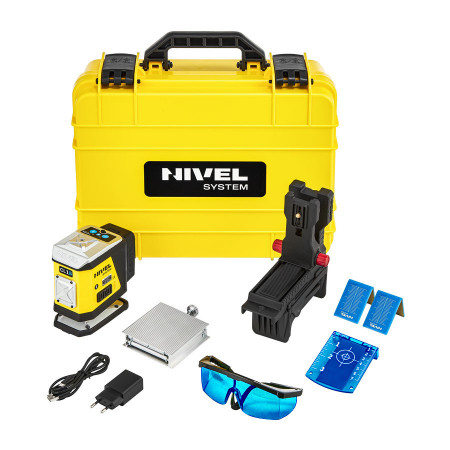 Pachet Laser albastru în cruce (1 x 360°), Bluetooth cu trepied - Nivel System-CL1B