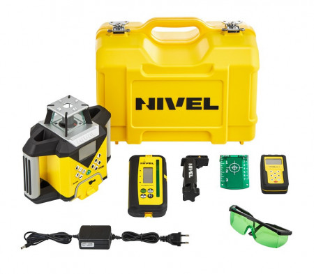 Pachet Nivela Laser Rotativa - cu afisarea digitala a diferentelor - NL720G Digital cu trepied si stadie - Nivel System