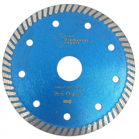 Disc DiamantatExpert pt. Gresie ft. dura portelanata, Granit - Turbo 115x22.2 (mm) Premium - DXDY.3956.115