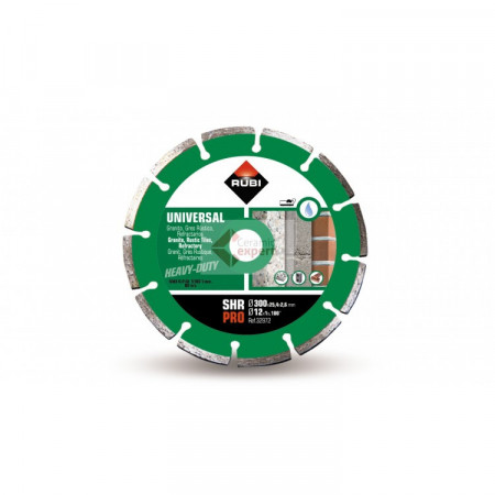 Disc diamantat pentru materiale constructii Rubi SHR 350 PRO - taiere cu apa