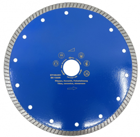 Disc DiamantatExpert pt. Gresie ft. dura, Portelan dur, Granit- Turbo 180x25.4 (mm) Super Premium - DXDH.3957.180.25