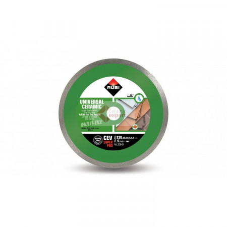Disc diamantat pentru gresie / faianta Rubi CEV 230 SuperPro - taiere cu apa