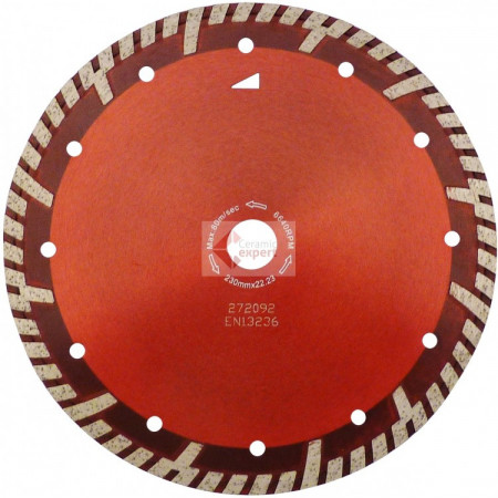 Disc DiamantatExpert pt. Beton armat &amp; Granit - Turbo GS 180x22.2 (mm) Super Premium