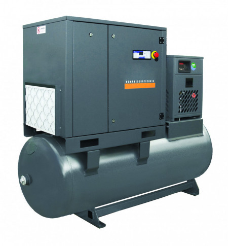 Compresor de aer profesional cu surub - 5.5 kW, 700 L/min, 10 bari - Rezervor 500 Litri - WLT-5.5/500-P-COMBO-10bar