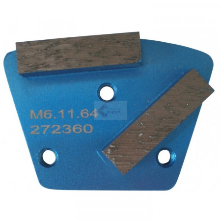 Placa cu segmenti diamantati pt. slefuire pardoseli - segment fin (albastru) # 20 - prindere M6 - DXDH.8506.11.62