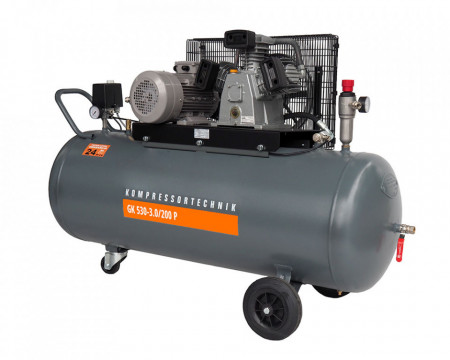 Compresor de aer profesional cu piston - 3kW, 530 L/min 10 bari - Rezervor 200 Litri - WLT-PROG-530-3.0/200