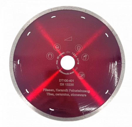 Disc DiamantatExpert pt. Ceramica Dura & Portelan - Rapid 200x22.2 (mm) Super Premium - DXDH.3907.200.22