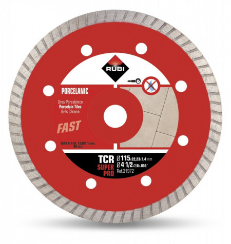 Disc diamantat pt. gresie portelanata 115mm, TCR 115 SuperPro - RUBI-31972
