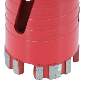 Carota diamantata Super PREMIUM ø48mm x 180mm x M16 pentru gaurire Beton armat, Zidarie, Granit - DXQZ.REDCORE.48 - Img 5