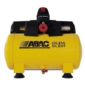 Compresor de aer cu piston fara ulei, silentios - 0.55 kW, 110 L/min, 8 bari - Rezervor 6 Litri - ABAC-START-XT-SIL-07 - Img 1