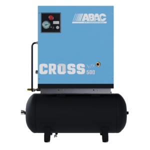 Compresor de aer profesional cu surub - 4 kW turatie variabila, 516 L/min, 10 bari - Rezervor 100 Litri - ABAC-CROSS-500-10-400/50-100-MEBB
