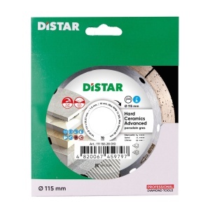 Disc diamantat DiStar HCA pt. Placi ceramice dure, Portelan gros - 115x22.4 (mm) Super Premium - DiStar-11115528010 - Img 6
