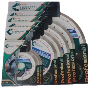 Disc DiamantatExpert pt. Ceramica, Gresie Portelanata de Duritate Medie, Placi 115x22.23 (mm) taiere uscata sau umeda, Blue Line Profesional - DXQZ.BTLE.115 - Img 2