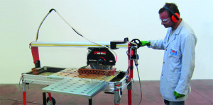 Masina de taiat placi, materiale de constructii - 150cm, 2.2kW, PRIME 150S, kit laser si roti - Battipav-91501 - Img 10