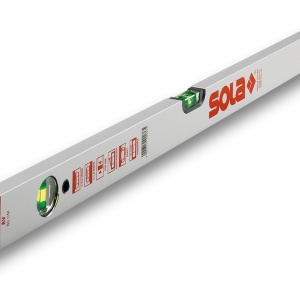 Nivelă cu bula ( Boloboc ) cu profil aluminiu, 100cm AV 100 - Sola-01111301 - Img 1