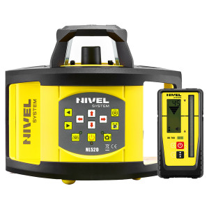 Nivelă laser rotativă cu fascicul roșu (2 planuri, panta manuala), cu afisare digitala - NL520R Digital - Nivel System - Img 2