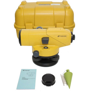 Pachet Nivela optica 32x, AT-B2 - cu trepied si mira - Topcon - Img 3