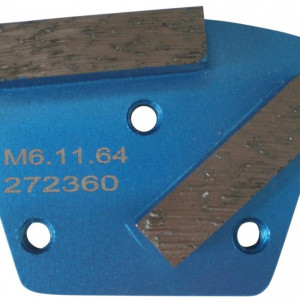 Placa cu segmenti diamantati pt. slefuire pardoseli - segment fin (albastru) # 80 - prindere M6 - DXDH.8506.11.65 - Img 1