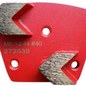 Placa cu segmenti diamantati pt. slefuire pardoseli - segment mediu (rosu) # 40 - prindere M6 - DXDH.8506.13.44-R - Img 1