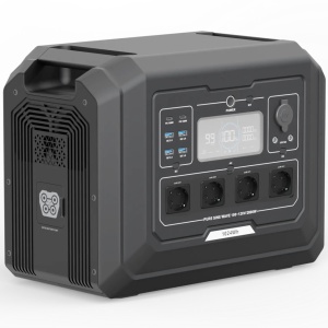 Statie acumulator portabil cu incarcare rapida - FastCharge, LiFePO4 - Generator Solar Power Station - 2000W, 1024Wh - CNO-PS1 - Img 2
