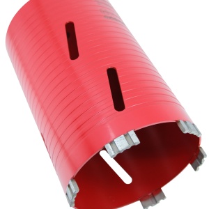 Carota diamantata Super PREMIUM ø127mm x 180mm x M16 pentru gaurire Beton armat, Zidarie, Granit - DXQZ.REDCORE.127 - Img 9