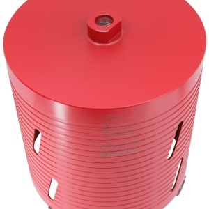 Carota diamantata Super PREMIUM ø182mm x 180mm x M16 pentru gaurire Beton armat, Zidarie, Granit - DXQZ.REDCORE.182 - Img 3