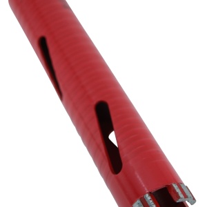 Carota diamantata Super PREMIUM ø38mm x 180mm x M16 pentru gaurire Beton armat, Zidarie, Granit - DXQZ.REDCORE.38 - Img 9