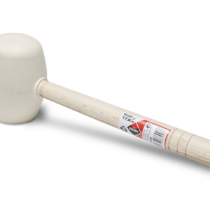 Ciocan din cauciuc alb rotund, 750g - RUBI-66907 - Img 1