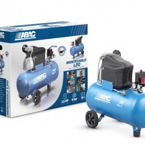 Compresor de aer cu piston - 1.5 kW, 220 L/min, 10 bari - Rezervor 50 Litri - ABAC-MONTE-CARLO-L20 - Img 3
