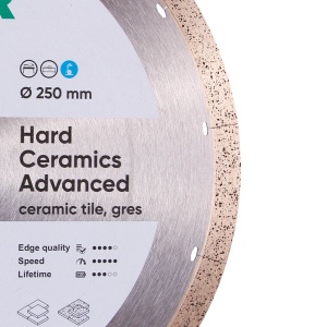 Disc diamantat DiStar HCA pt. Placi ceramice dure, Portelan gros - 250x25.4 (mm) Super Premium - DiStar-11120349019 - Img 3