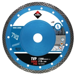 Disc diamantat pt. materiale foarte dure 200mm, TVP 200 SuperPro - RUBI-30984