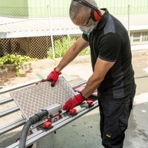 Dispozitiv pentru frezat si slefuit muchii si canturi placi ceramice ( Jolly ), MITRE MATE, disc 125mm - RUBI-52825 - Img 11