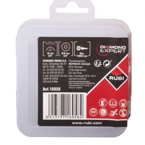 Freza diamantata fina R10, 76 mm x M16 pentru Pro-Edger - RUBI-16958 - Img 2